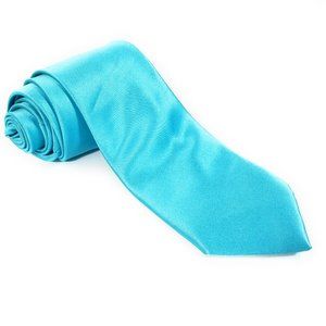 Van Buck England Men Tie Turquoise Blue Necktie